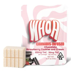 whoa strawberry cookies and cream bite (100mg)