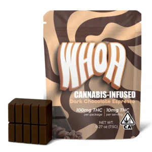 whoa dark chocolate espresso bite (100mg)