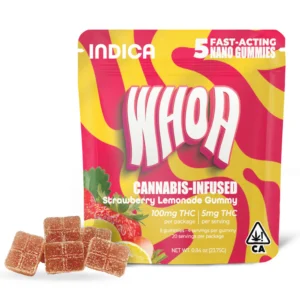 whoa edibles strawberry lemonade gummies 5 pack