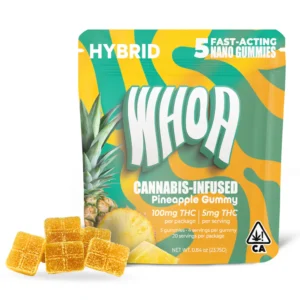 whoa edibles pineapple gummies 5 pack