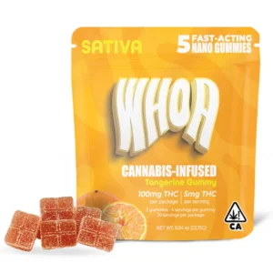 whoa edibles tangerine gummies 5 pack