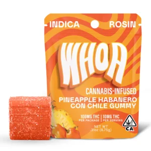 whoa rosin pineapple habanero gummy bite (100mg)