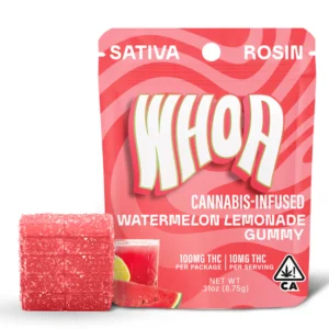 whoa rosin watermelon lemonade gummy bite (100mg)
