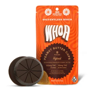 WHOA Solventless Rosin Peanut Butter Cups | Hybrid | 100MG THC