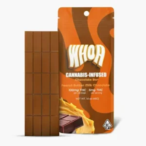 whoa edibles peanut butter milk chocolate | chocolates | 20pk | 5mg/ea