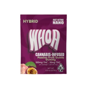 whoa passion fruit guava gummy bite (100mg)